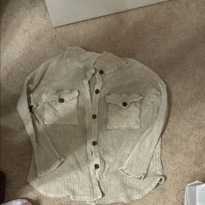 BUCKETLIST Beige Checkered Jacket